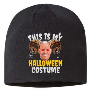 Funny Anti Joe Biden Ghost Boo Scary Spooky Season Halloween Sustainable Beanie