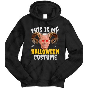 Funny Anti Joe Biden Ghost Boo Scary Spooky Season Halloween Tie Dye Hoodie