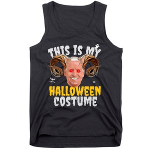 Funny Anti Joe Biden Ghost Boo Scary Spooky Season Halloween Tank Top