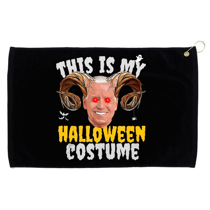 Funny Anti Joe Biden Ghost Boo Scary Spooky Season Halloween Grommeted Golf Towel