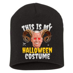 Funny Anti Joe Biden Ghost Boo Scary Spooky Season Halloween Short Acrylic Beanie