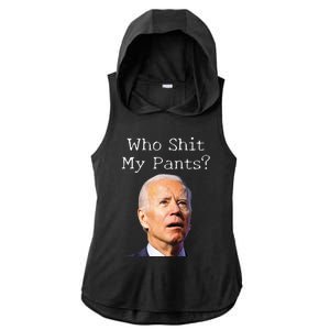 Funny Anti Joe biden  Ladies PosiCharge Tri-Blend Wicking Draft Hoodie Tank