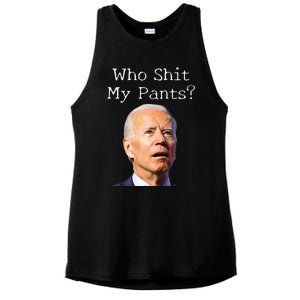 Funny Anti Joe biden  Ladies PosiCharge Tri-Blend Wicking Tank