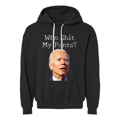 Funny Anti Joe biden  Garment-Dyed Fleece Hoodie