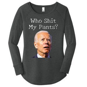 Funny Anti Joe biden  Women's Perfect Tri Tunic Long Sleeve Shirt