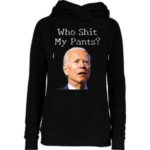 Funny Anti Joe biden  Womens Funnel Neck Pullover Hood