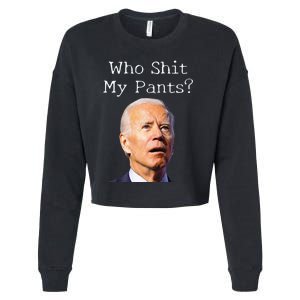 Funny Anti Joe biden  Cropped Pullover Crew