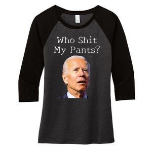 Funny Anti Joe biden  Women's Tri-Blend 3/4-Sleeve Raglan Shirt