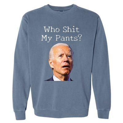 Funny Anti Joe biden  Garment-Dyed Sweatshirt