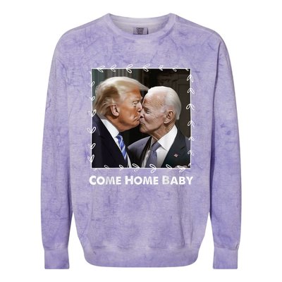 Funny Anti Joe Biden Donald Trump Make America Great Facts Colorblast Crewneck Sweatshirt