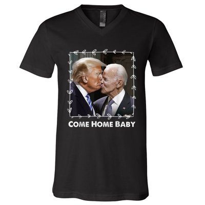 Funny Anti Joe Biden Donald Trump Make America Great Facts V-Neck T-Shirt