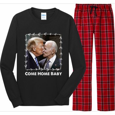 Funny Anti Joe Biden Donald Trump Make America Great Facts Long Sleeve Pajama Set