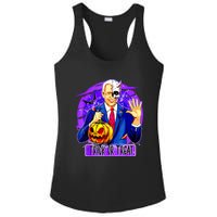 Funny Anti Joe Biden Hold Pumpkin Trick Or Treat Halloween Ladies PosiCharge Competitor Racerback Tank