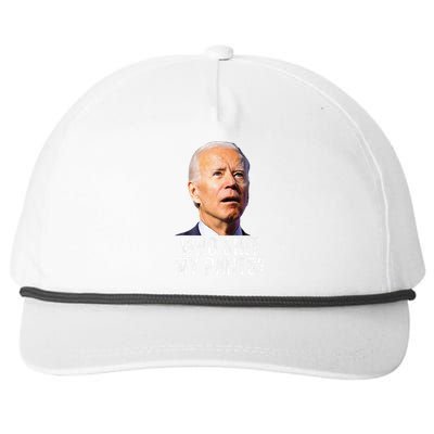 Funny Anti Joe Biden Political Snapback Five-Panel Rope Hat