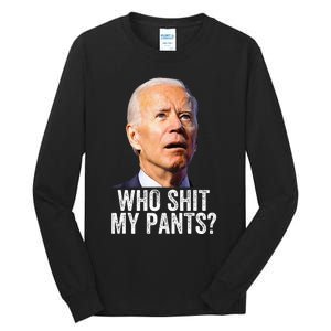 Funny Anti Joe Biden Political Tall Long Sleeve T-Shirt