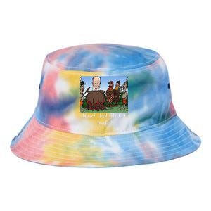 Funny Anti Joe Biden Cannibal Story About His Uncle Designed Tie Dye Newport Bucket Hat