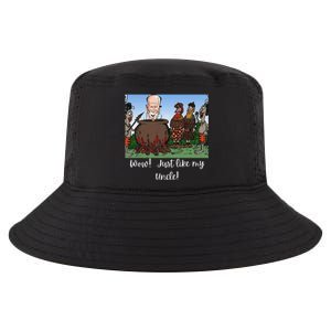 Funny Anti Joe Biden Cannibal Story About His Uncle Designed Cool Comfort Performance Bucket Hat