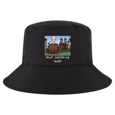 Funny Anti Joe Biden Cannibal Story About His Uncle Designed Cool Comfort Performance Bucket Hat