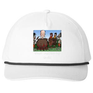 Funny Anti Joe Biden Cannibal Story About His Uncle Designed Snapback Five-Panel Rope Hat