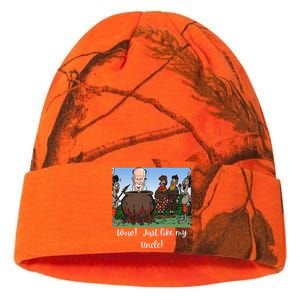 Funny Anti Joe Biden Cannibal Story About His Uncle Designed Kati Licensed 12" Camo Beanie