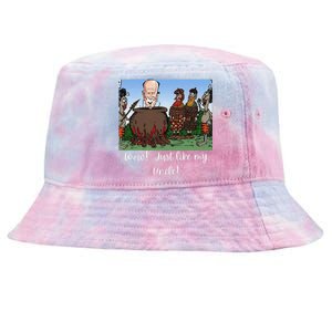 Funny Anti Joe Biden Cannibal Story About His Uncle Designed Tie-Dyed Bucket Hat