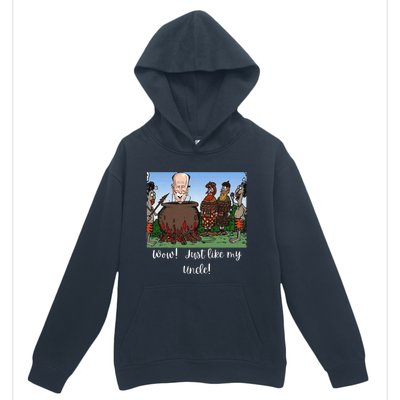 Funny Anti Joe Biden Cannibal Story About His Uncle Designed Urban Pullover Hoodie