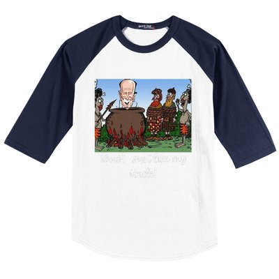 Funny Anti Joe Biden Cannibal Story About His Uncle Designed Baseball Sleeve Shirt