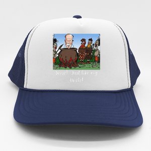 Funny Anti Joe Biden Cannibal Story About His Uncle Designed Trucker Hat