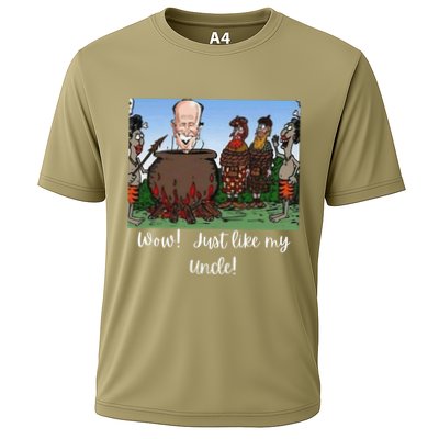 Funny Anti Joe Biden Cannibal Story About His Uncle Designed Performance Shirt