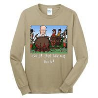 Funny Anti Joe Biden Cannibal Story About His Uncle Designed Tall Long Sleeve T-Shirt