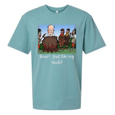 Funny Anti Joe Biden Cannibal Story About His Uncle Designed Sueded Cloud Jersey T-Shirt