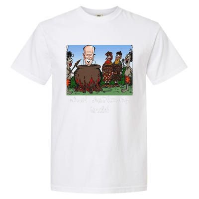 Funny Anti Joe Biden Cannibal Story About His Uncle Designed Garment-Dyed Heavyweight T-Shirt