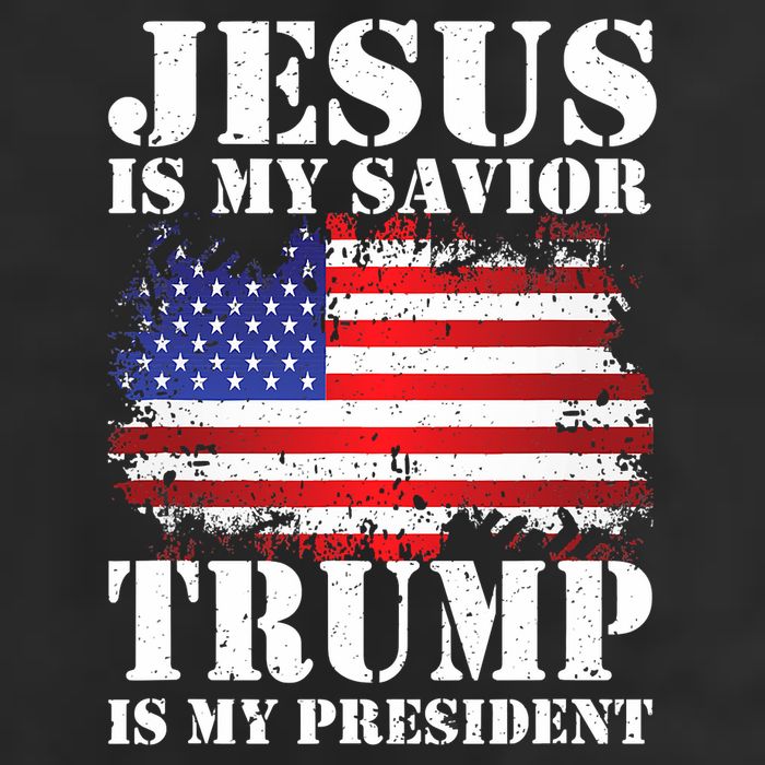 Funny American Jesus Is My Savior Trump Is My President Beanie