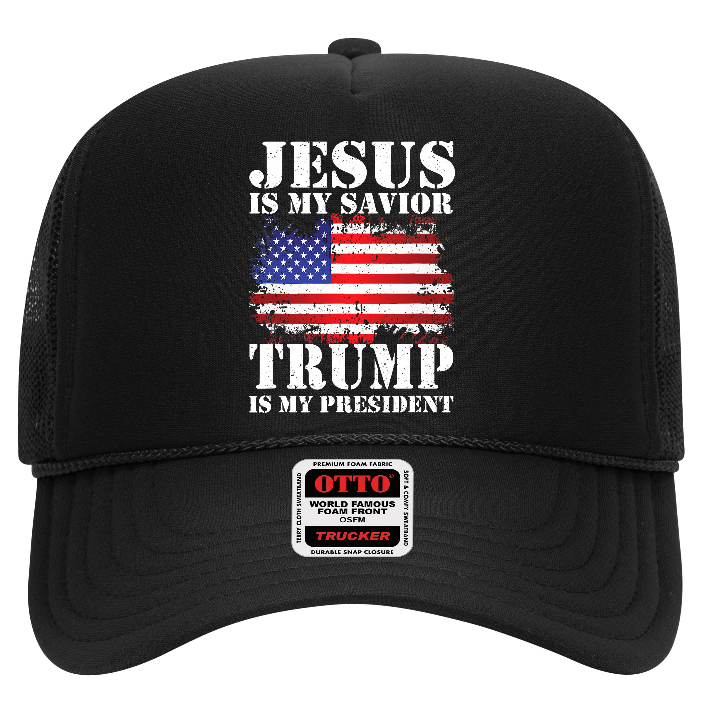 Funny American Jesus Is My Savior Trump Is My President Hat