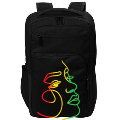 Face Abstract Juneteenth Art Back History Women African Impact Tech Backpack