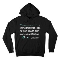 Funny Anti Joe Biden Political Funny Sarcastic Fishing Idiot Hoodie