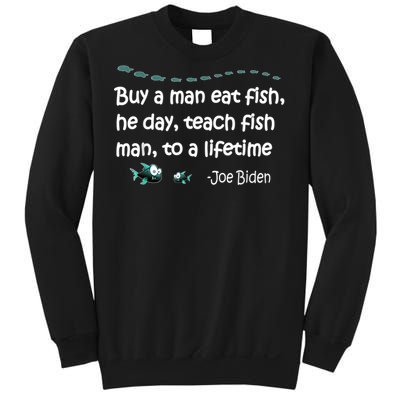 Funny Anti Joe Biden Political Funny Sarcastic Fishing Idiot Sweatshirt