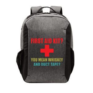 First Aid Kit Whiskey And Duct Tape Funny Dad Joke Gag Vector Backpack