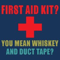 First Aid Kit Whiskey And Duct Tape Funny Dad Joke Gag 16 in Basic Backpack