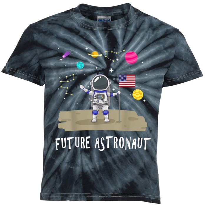 Future Astronaut Kids And Adults Astronomy And Space Lover Kids Tie-Dye T-Shirt