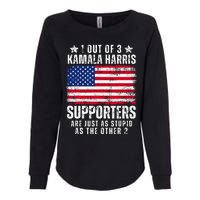 Funny Anti Kamala Harris Stupid Joke American Flag Usa Humor Womens California Wash Sweatshirt