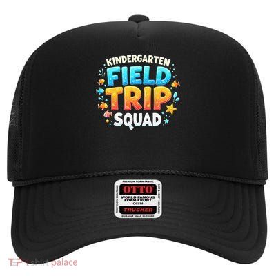 Fish Aquarium Kindergarten Field Trip Squad Teacher Student High Crown Mesh Back Trucker Hat