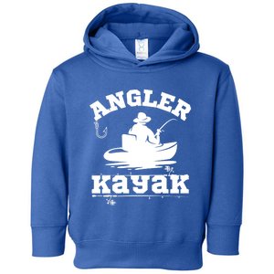 Funny Angler Kayak Gift Toddler Hoodie