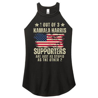 Funny Anti Kamala Harris Stupid Joke American Flag Usa Humor Women’s Perfect Tri Rocker Tank