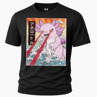 Funny Animal Kaiju Axolotl Japanese Monster  Cooling Performance Crew T-Shirt