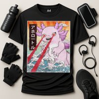 Funny Animal Kaiju Axolotl Japanese Monster  Cooling Performance Crew T-Shirt
