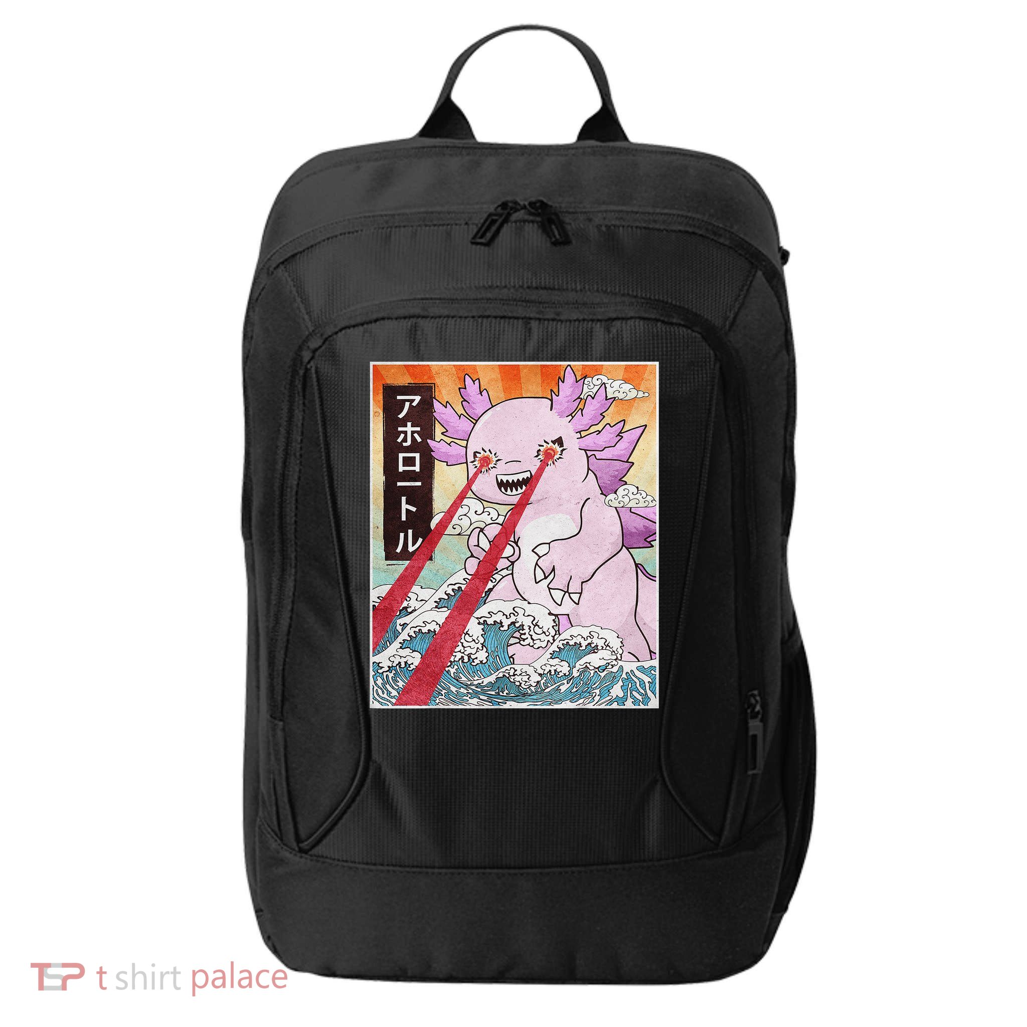 Funny Animal Kaiju Axolotl Japanese Monster  City Backpack