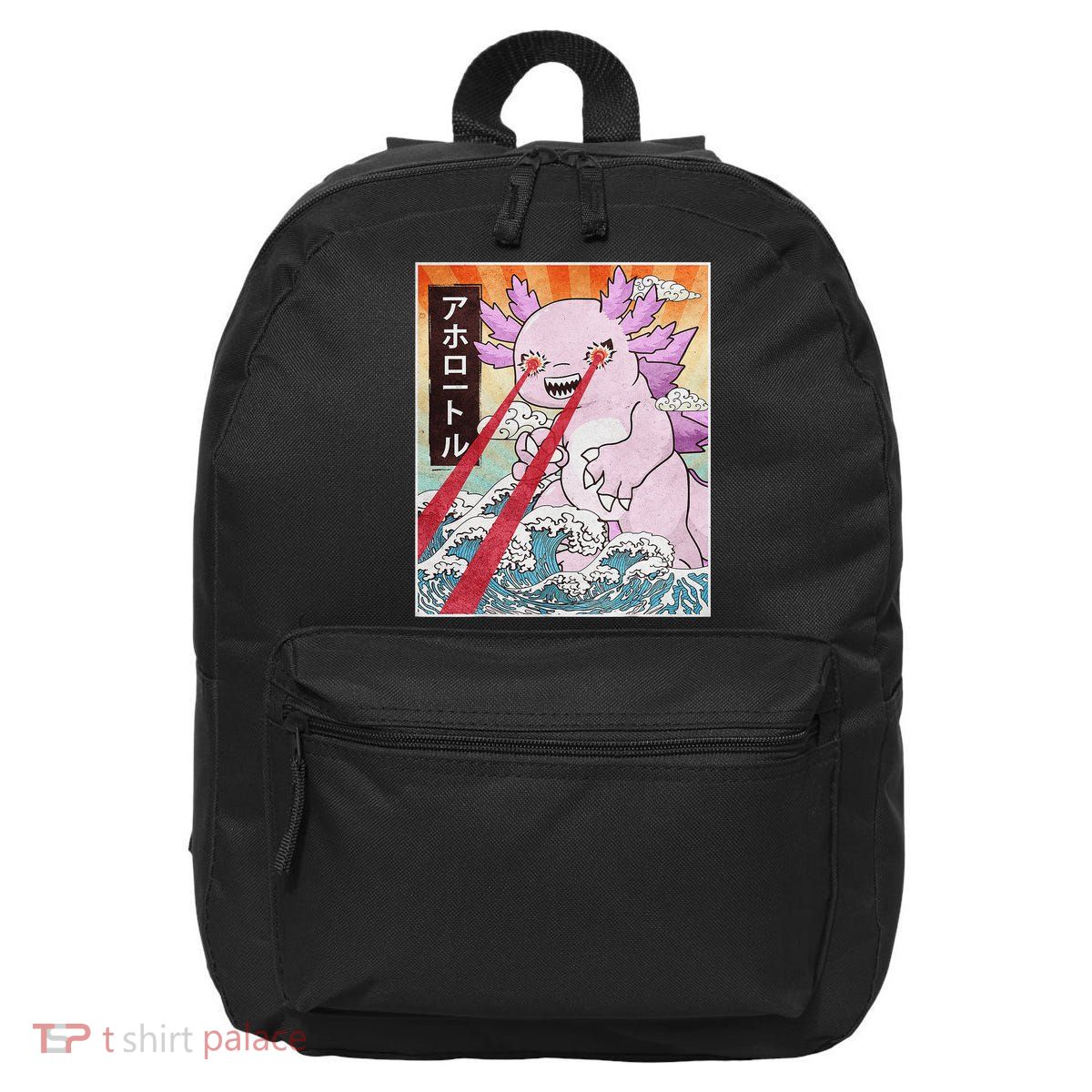 Funny Animal Kaiju Axolotl Japanese Monster  16 in Basic Backpack