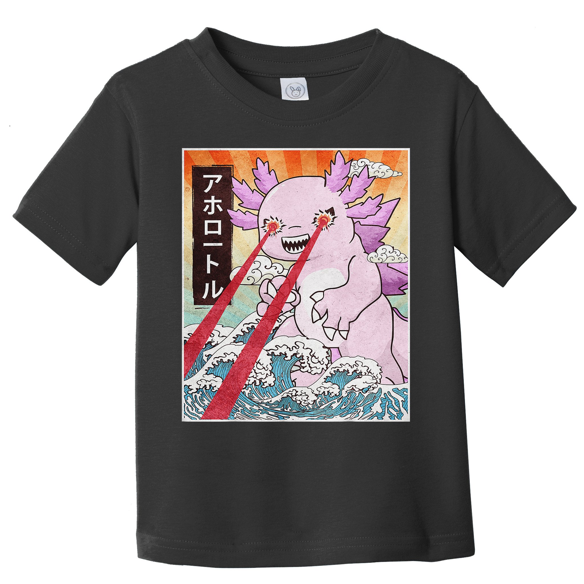 Funny Animal Kaiju Axolotl Japanese Monster  Toddler T-Shirt