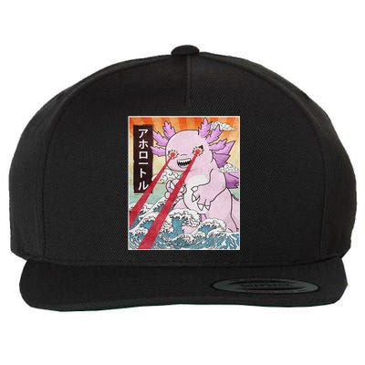 Funny Animal Kaiju Axolotl Japanese Monster  Wool Snapback Cap